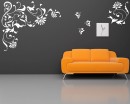Flowers and Butterflies Vinyl Decals Modern Wall Art